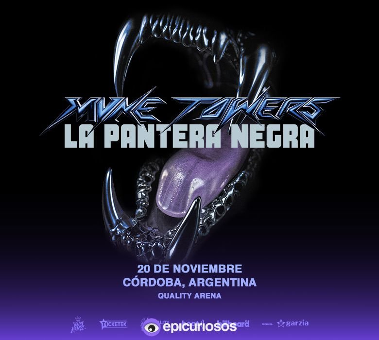 La Pantera Negra en Córdoba: Myke Towers regresa a sus raíces.